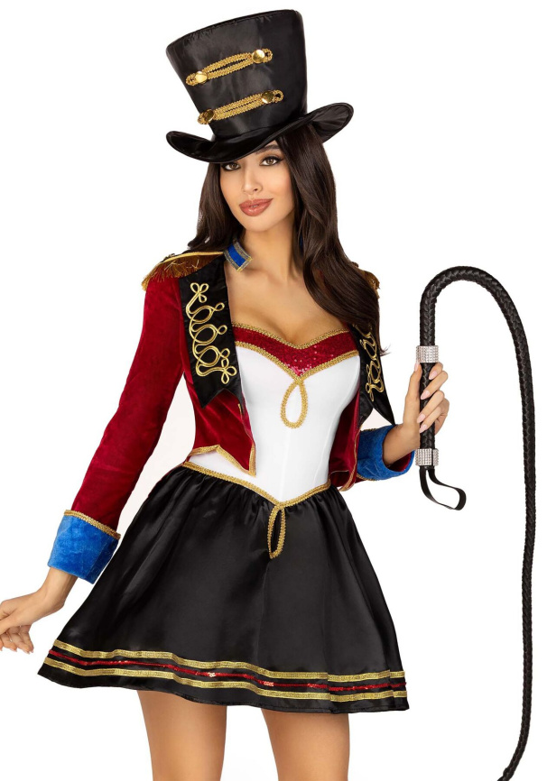 Костюм дресирувальниці Leg Avenue Ringmaster Costume M, сукня, капелюх фото 1