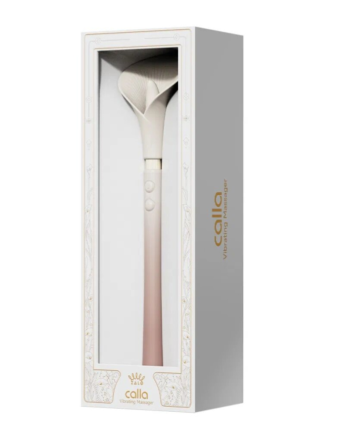 Розкішний вібромасажер Zalo – Calla Blossom Pink, двосторонній, 2 мотори фото 9