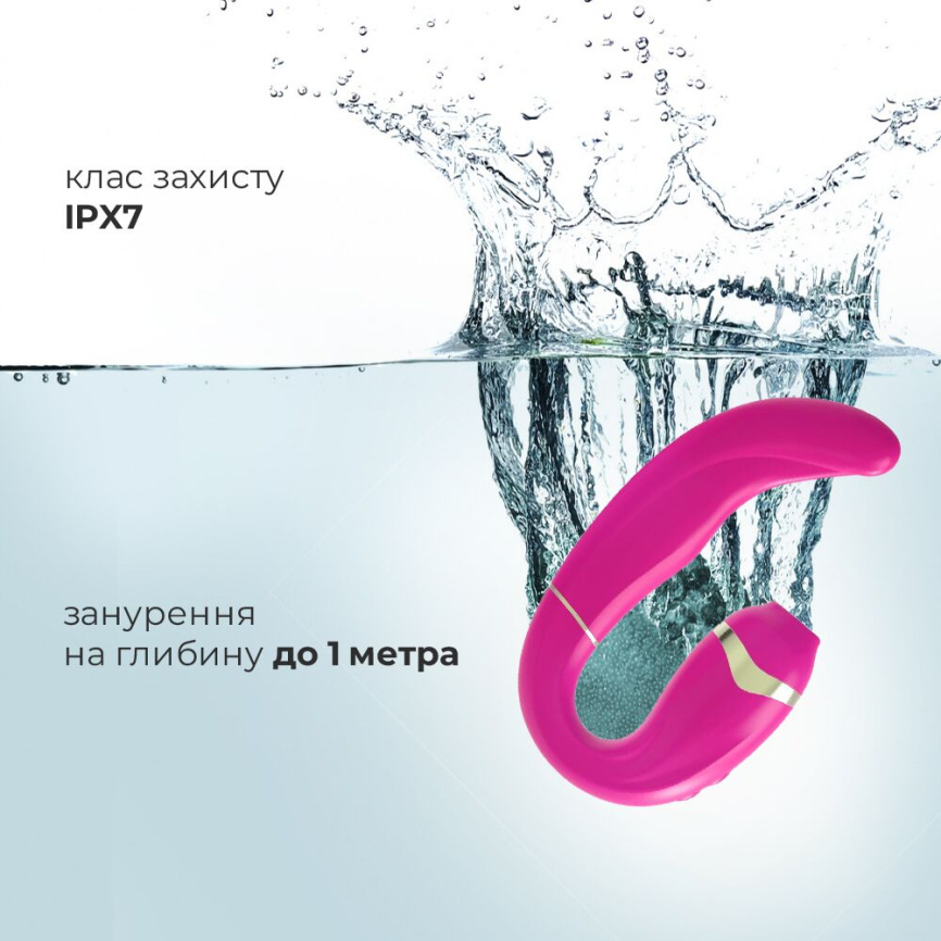 Пульсатор із вакуумною стимуляцією клітора Adrien Lastic My G (Pink) фото 4