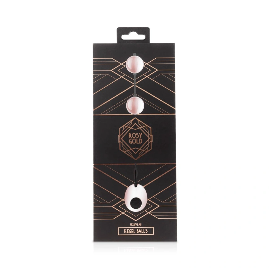 Металлические вагинальные шарики Rosy Gold - Nouveau Kegel Balls, масса 376 г, диаметр 2,8 см фото 4