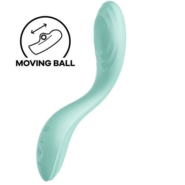 Вібратор із перлинною стимуляцією точки G Satisfyer Rrrolling Pleasure Mint фото 1