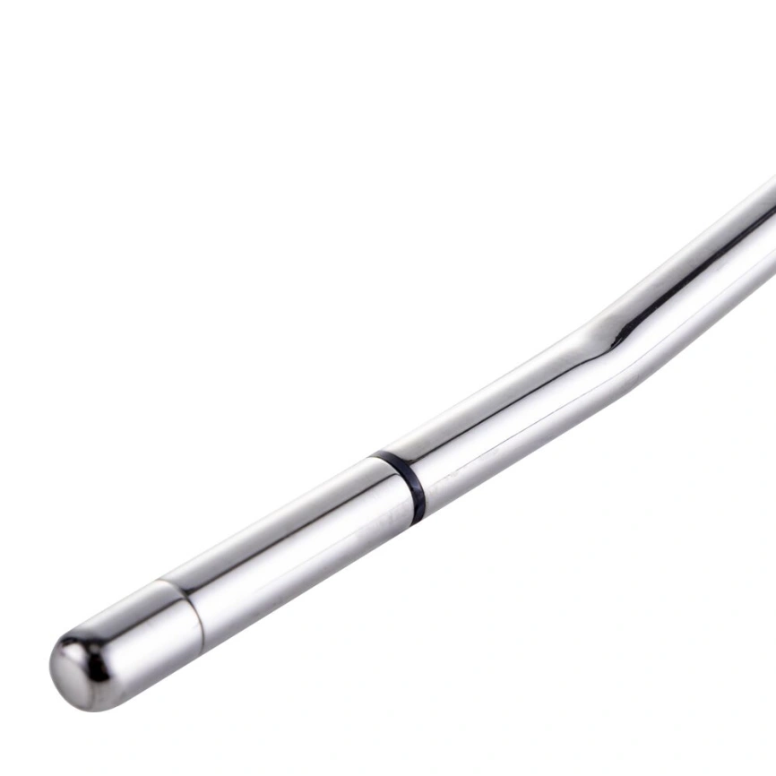 Уретральный зонд LOCKINK SEVANDA Vibrating & E-stim Metal Urethral Sounding - White фото 5