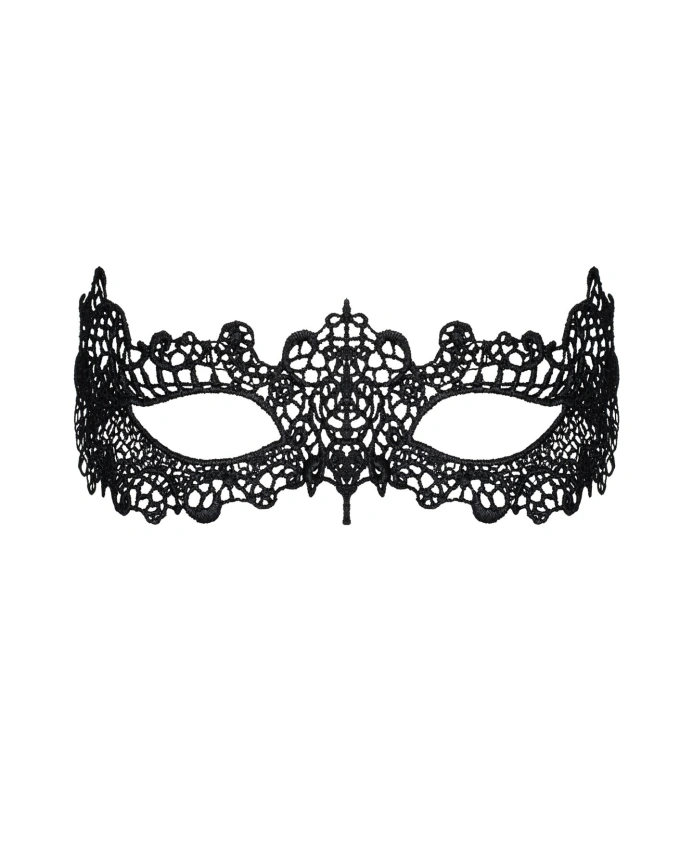 Кружевная маска Obsessive A701 mask, единый размер, черная фото 2