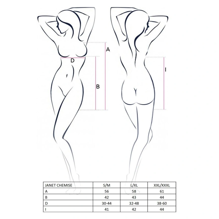Прозрачная сорочка беби-долл Passion JANET CHEMISE S/M, white, трусики фото 8