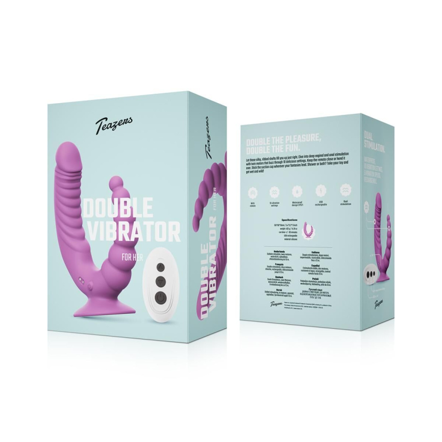 Подвійний вібратор Teazers Double Vibrator фото 7