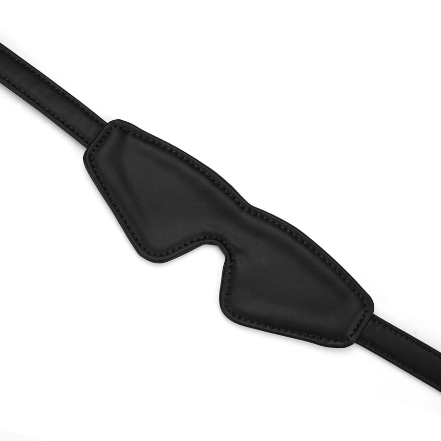 Маска на глаза Liebe Seele Black Organosilicon Blindfold, экокожа фото 2