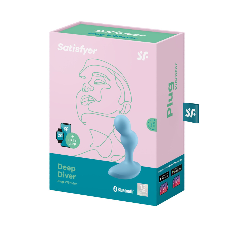 Смарт-масажер простати Satisfyer Deep Diver Light Blue фото 7