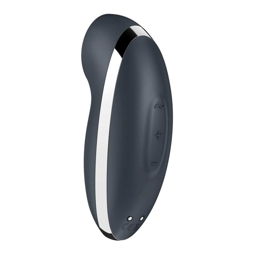 Вибростимулятор-пульсатор Satisfyer Tap & Climax 2 Grey, эффект постукивания пальцем фото 5