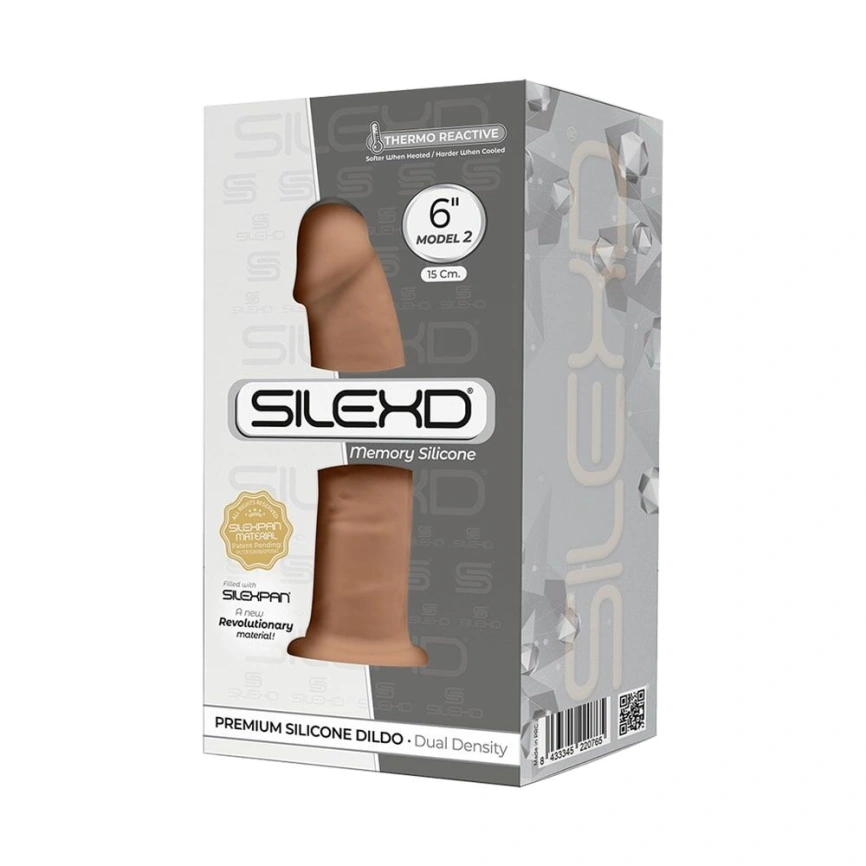 Фаллоимитатор SilexD Robby Caramel (MODEL 2 size 6in), двухслойный, силикон+Silexpan, диаметр 3,5см фото 3