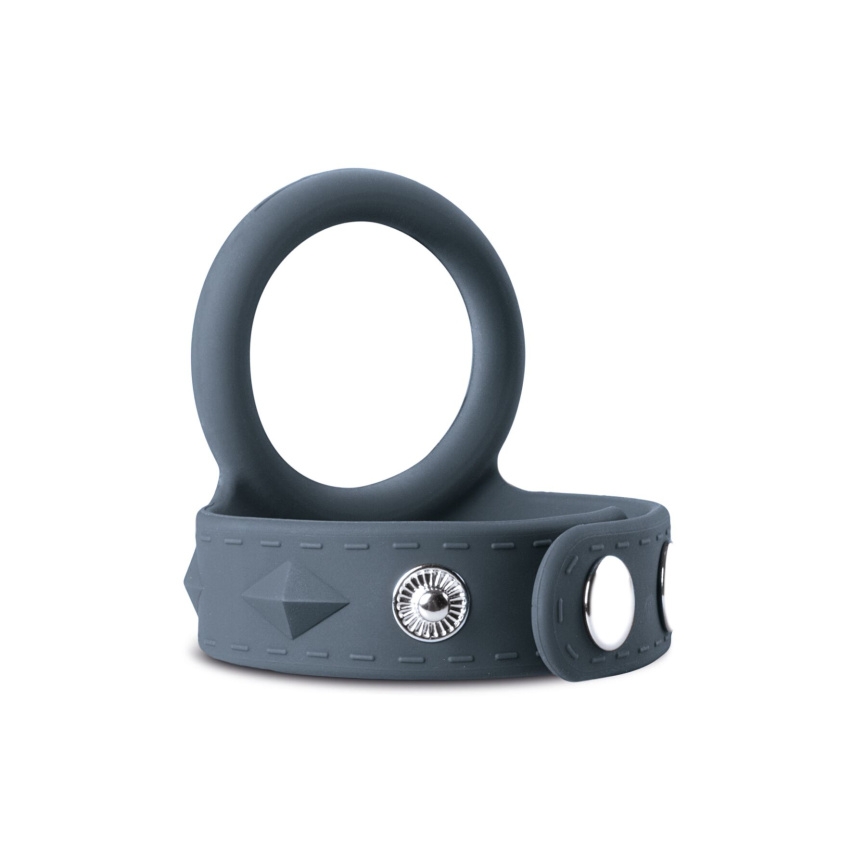 Подвійне ерекційне кільце Boners Cock & Ball Strap L, регулювання діаметра, 3,5–6 см фото 1