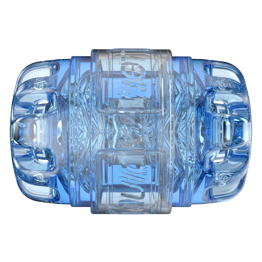 Мастурбатор Fleshlight Quickshot Turbo Blue Ice, компактний, наскрізний, підійде для пар та мінету фото 4