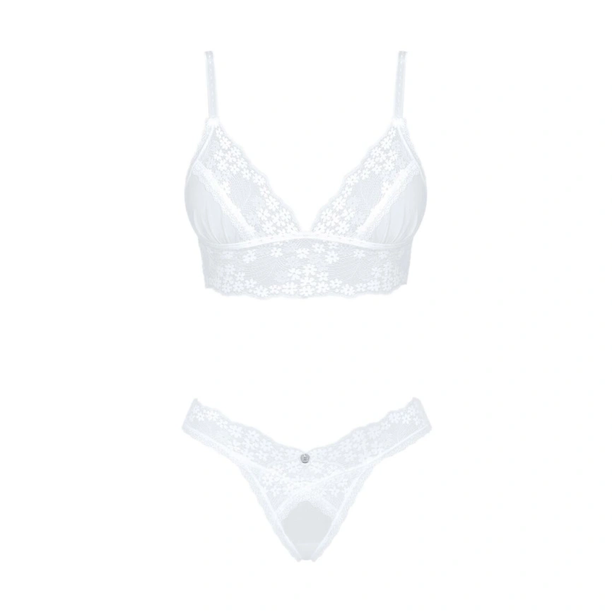 Эротический комплект Obsessive Heavenlly 2-pcs set XS/S, бюстгальтер и танга фото 8