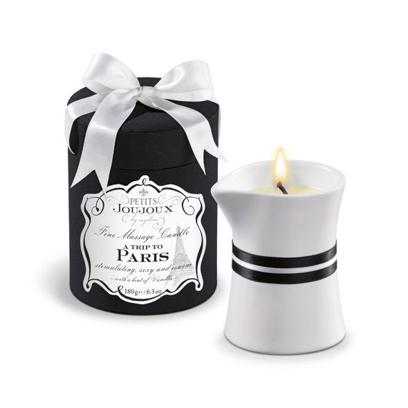Масажна свічка Petits Joujoux - Paris - Vanilla and Sandalwood (190 г) розкішна упаковка фото 1