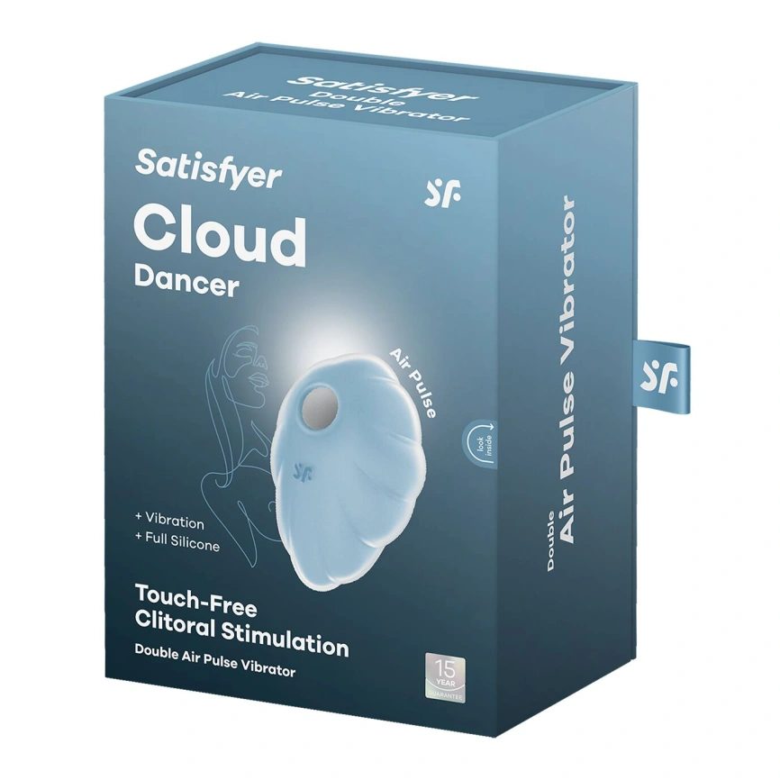 Вакуумный стимулятор с вибрацией Satisfyer Cloud Dancer Blue фото 6