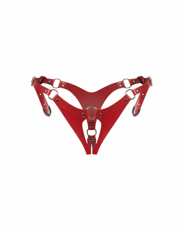 Трусики Obsessive Inferro crotchless thong S/M/L фото 3