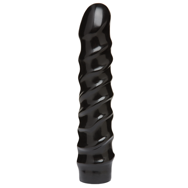 Дилдо Doc Johnson CodeBlack - 8 Inch Raging Vac-U-Lock із стимулювальним рельєфом, діаметр 3,8 см фото 1