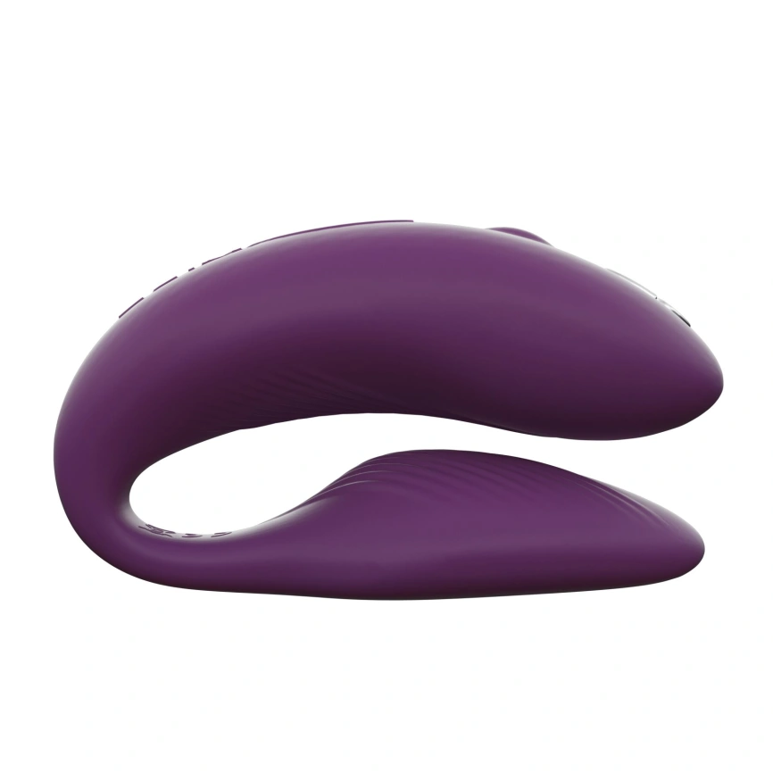Смарт-вибратор для пар We-Vibe Chorus Purple, сенсорное управление вибрациями сжатием пульта фото 3