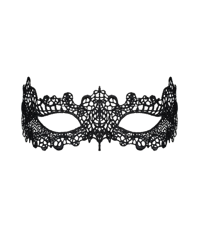 Мереживна маска Obsessive A701 mask, єдиний розмір, чорна фото 2