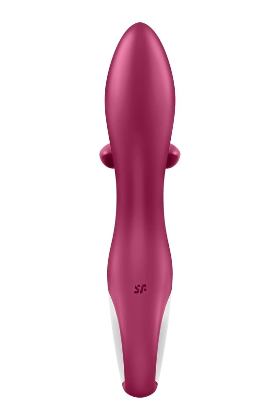 Вибратор кролик с тройным отростком Satisfyer Embrace me Berry, 2 мотора, диаметр 3,6 см фото 6