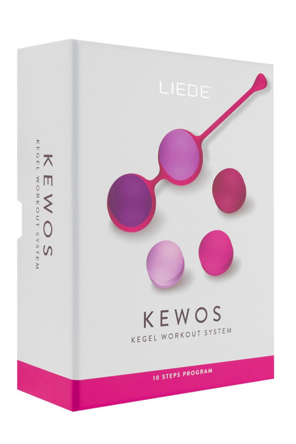 Вагінальні кульки Liebe Kewos — Cerise/Candy Violet, 5 кульок у комплекті, 15, 25, 35, 45 та 55 г фото 5