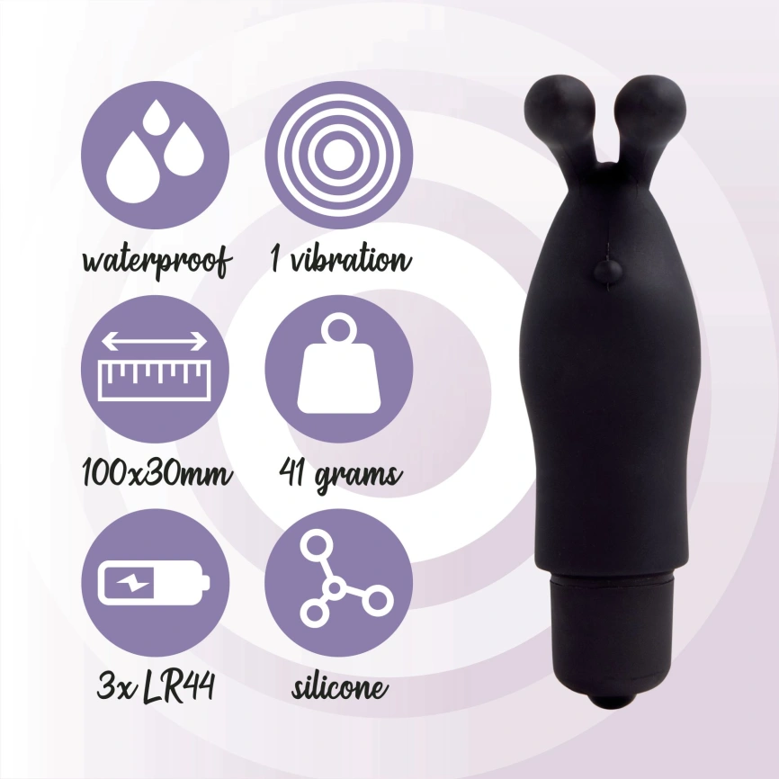 Вибратор на палец FeelzToys Magic Finger Vibrator Black фото 5