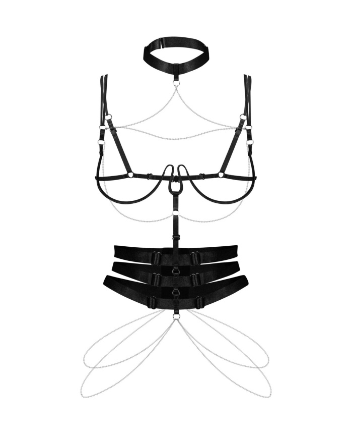 Портупея Obsessive Premisis Black harness S/M/L фото 2