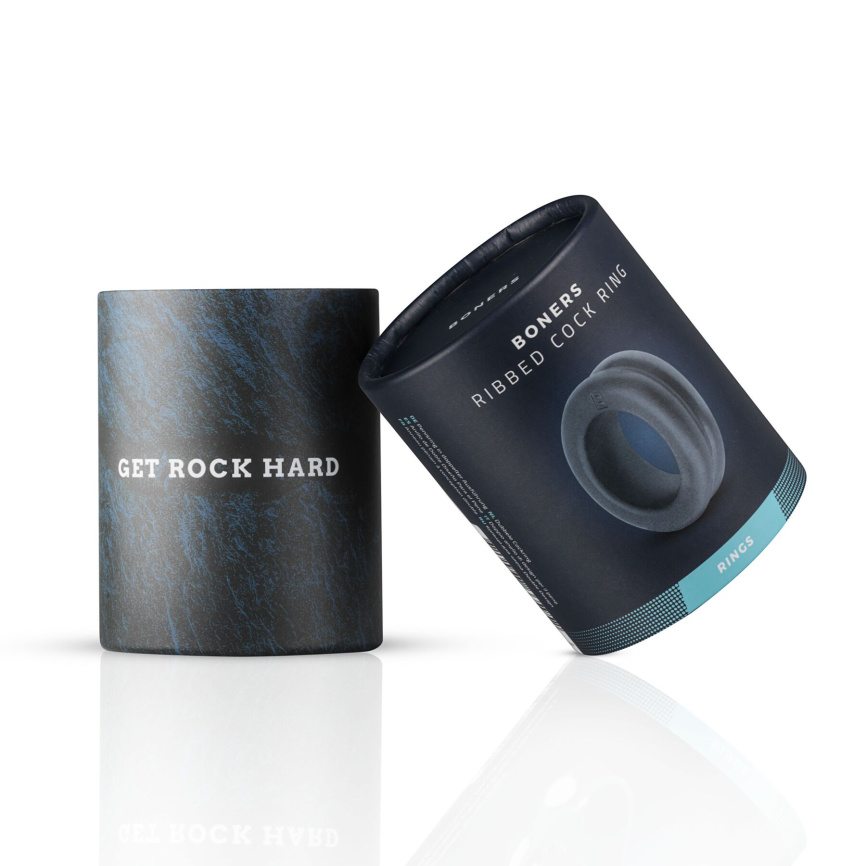 Ерекційне кільце Boners Double Design Cock Ring, товсте, внутрішній діаметр 3,2 см фото 2