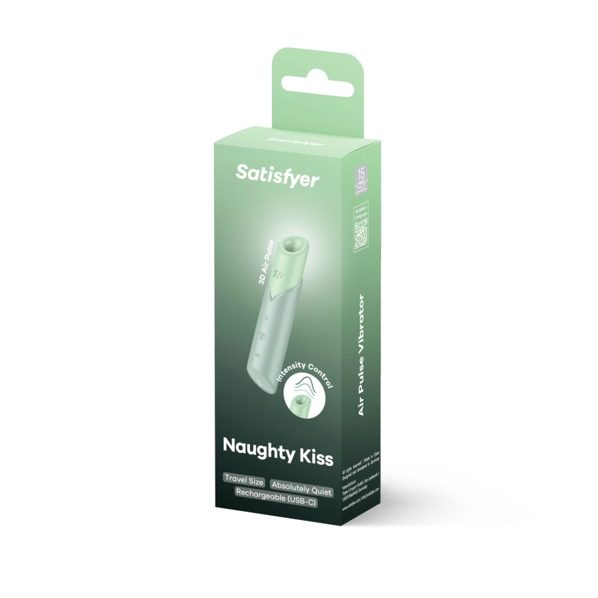 Вакуумный стимулятор Satisfyer Naughty Kiss, магнитная технология 3D Air Pulse, 30 режимов работы фото 5