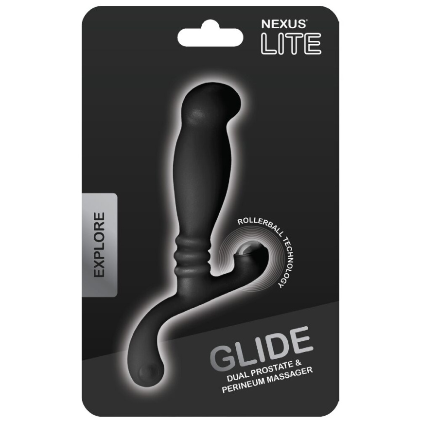 Масажер простати Nexus Glide Black для новачків, ультрастимулювальний, з масажером промежини фото 2