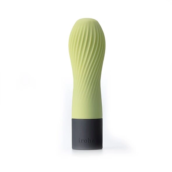 Вибратор IROHA ZEN Matcha с нежной ребристой поверхностью фото 1
