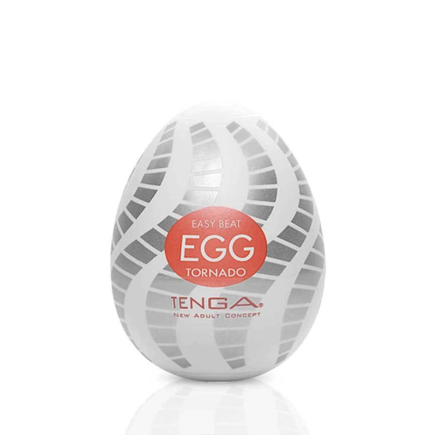 Мастурбатор-яйцо Tenga Egg Tornado со спирально-геометрическим рельефом фото 5
