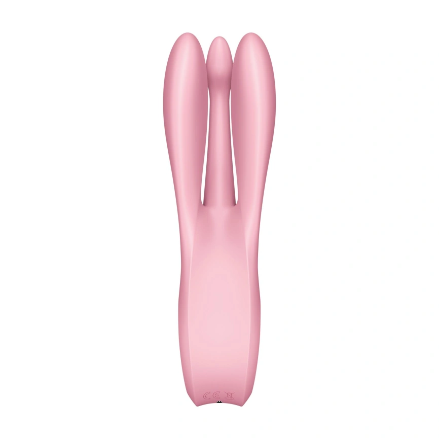 Клиторальный вибратор Satisfyer Threesome 1 Pink с тремя гибкими пальчиками фото 4