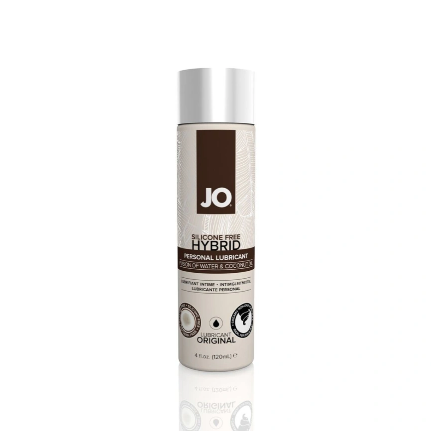 Смазка-крем с кокосовым маслом JO Coconut Hybrid ORIGINAL (120 мл) белая фото 1