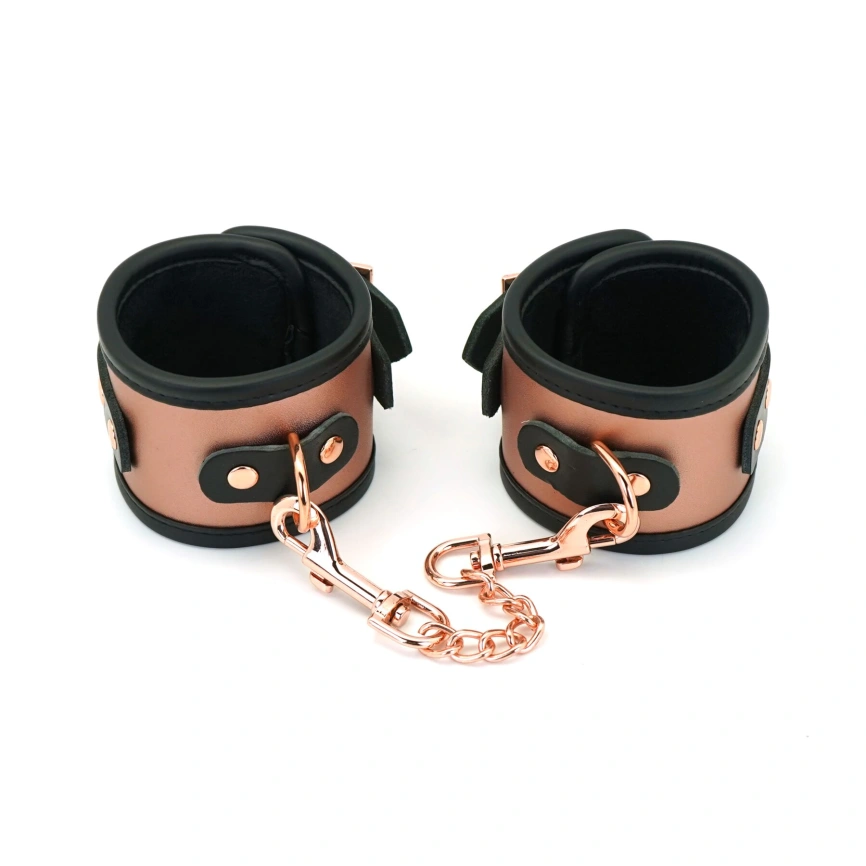 Наручники Liebe Seele Rose Gold Memory Wrist Cuff, натуральная кожа, розовое золото фото 9