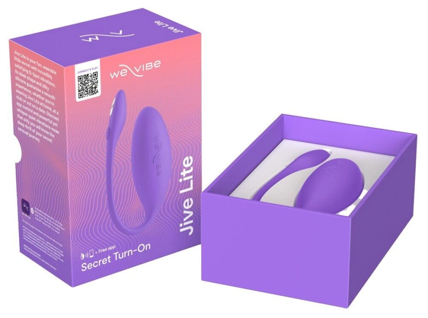 Смарт-виброяйцо We-Vibe Jive Lite Purple, небольшой размер фото 10