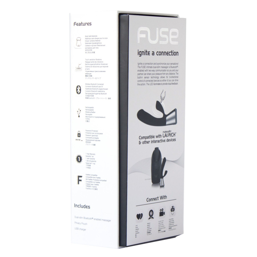Інтерактивний вібратор-кролик Ohmibod Fuse for Kiiroo Black фото 5