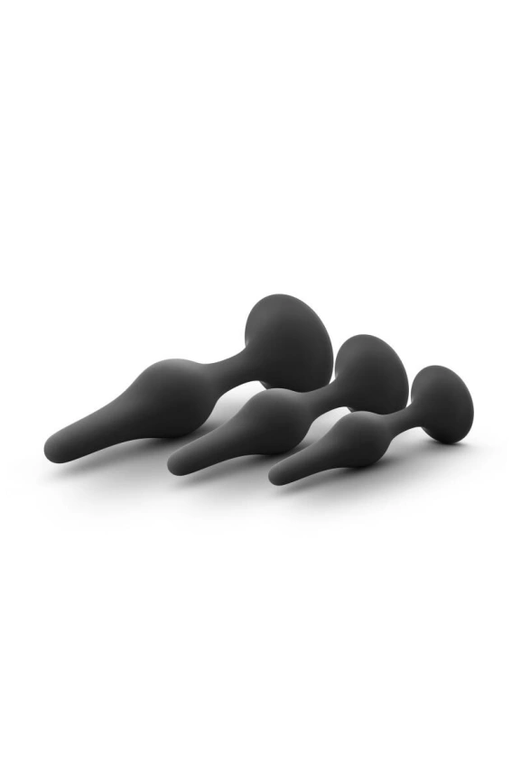 Набор анальных пробок Blush Luxe Beginner Plug Kit Black фото 4