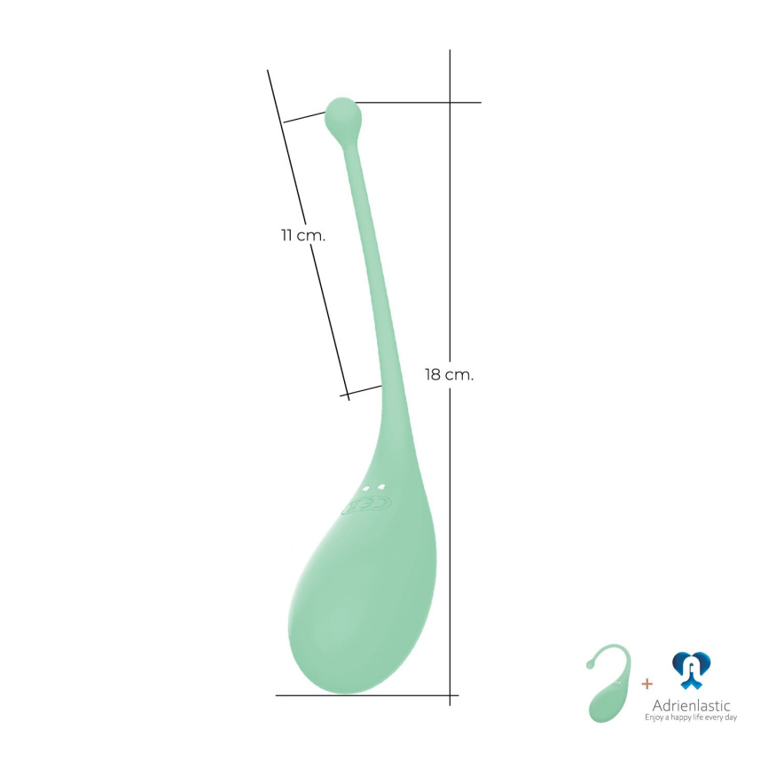 Смарт-віброяйце Adrien Lastic Palpitation Mint з глибокою вібрацією фото 4
