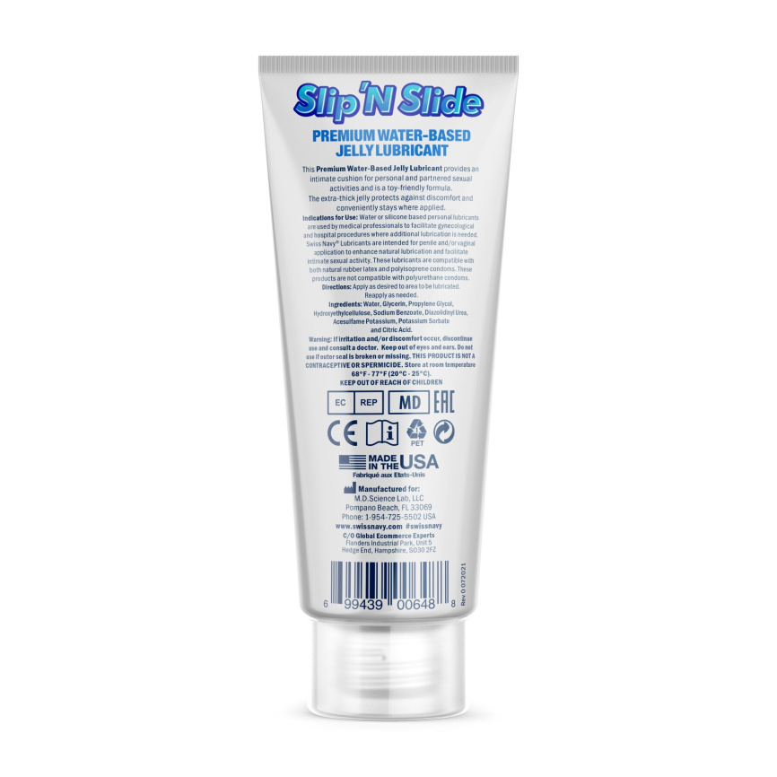 Лубрикант на водній основі  Swiss Navy Slip'N Slide Premium Jelly 59 мл фото 2