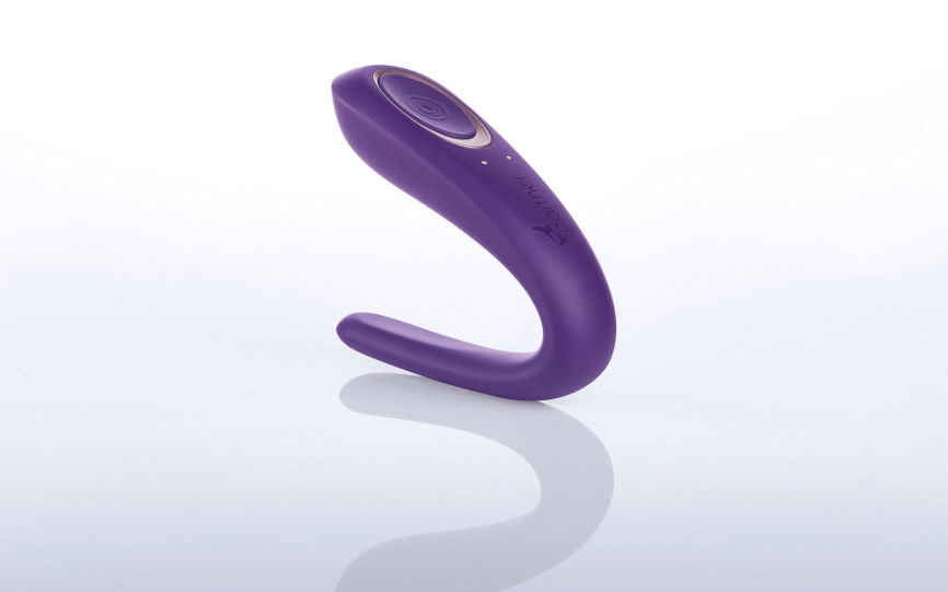 Вібратор для пар Satisfyer Double Classic Violet з одним моторчиком фото 2