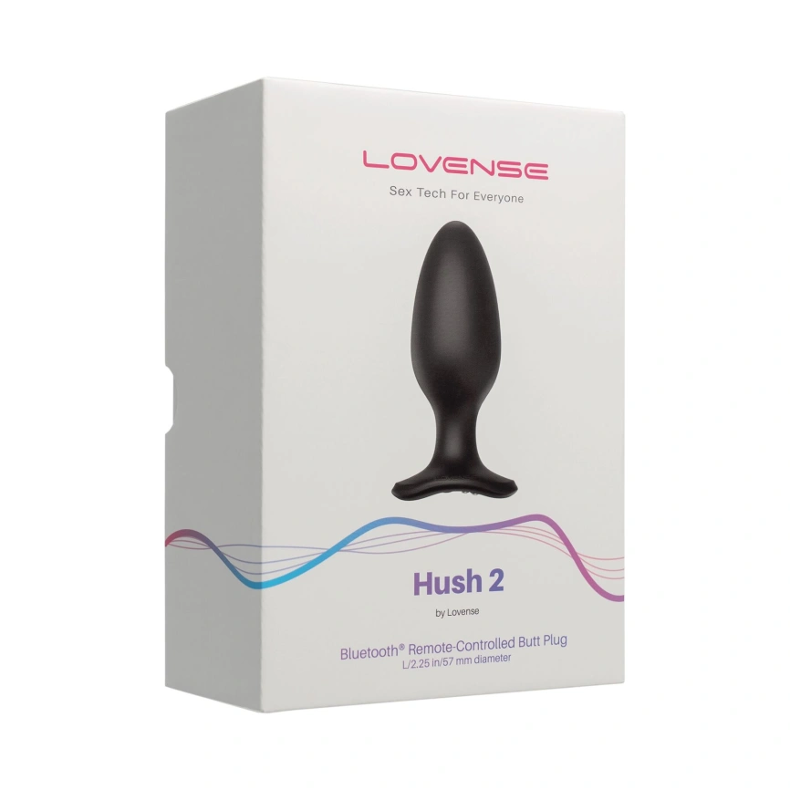 Анальная смарт-вибропробка Lovense Hush 2, размер L фото 5