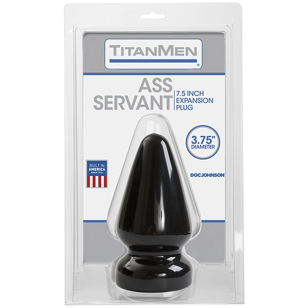 Пробка для фистинга Doc Johnson Titanmen Tools - Butt Plug 3.75 Inch Ass Servant, диаметр 9,4см фото 2