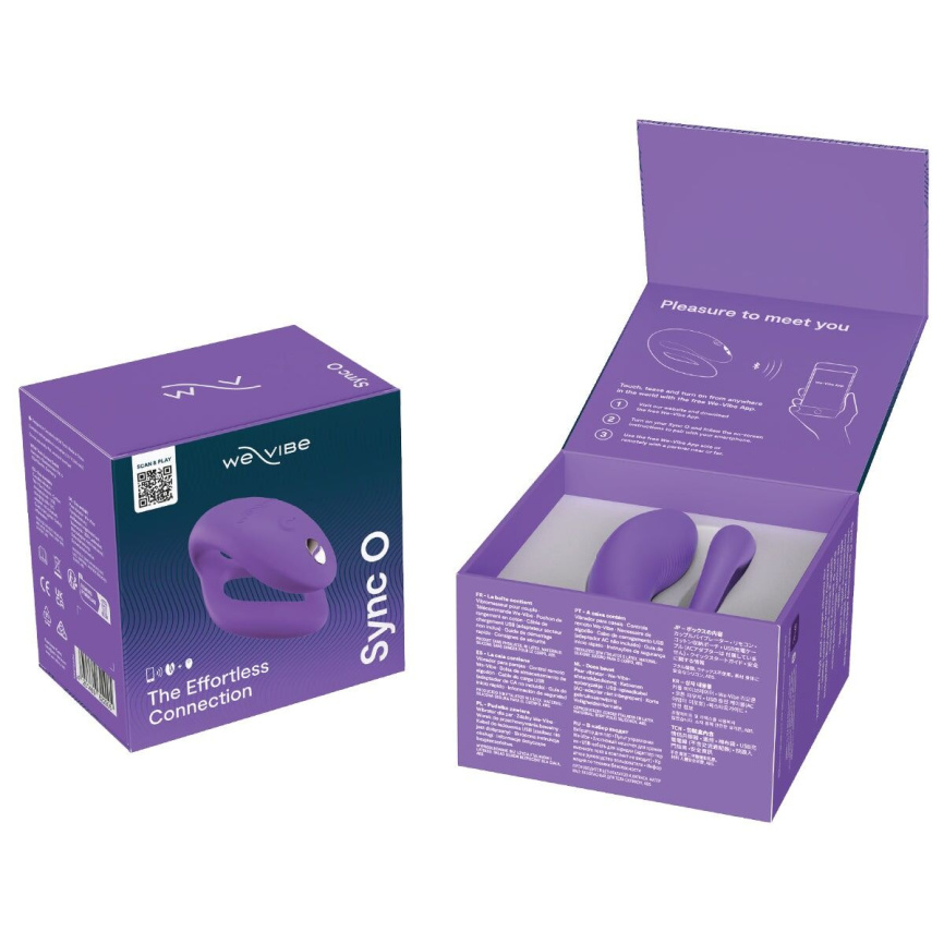 Смарт-вібратор для пар We-Vibe Sync O Light Purple, пульт ДК фото 9