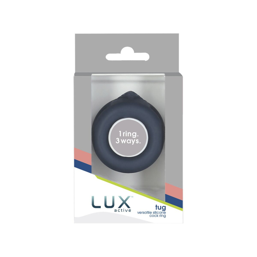 Подвійне ерекційне кільце LUX Active – Tug – Versatile Silicone Cock Ring фото 8