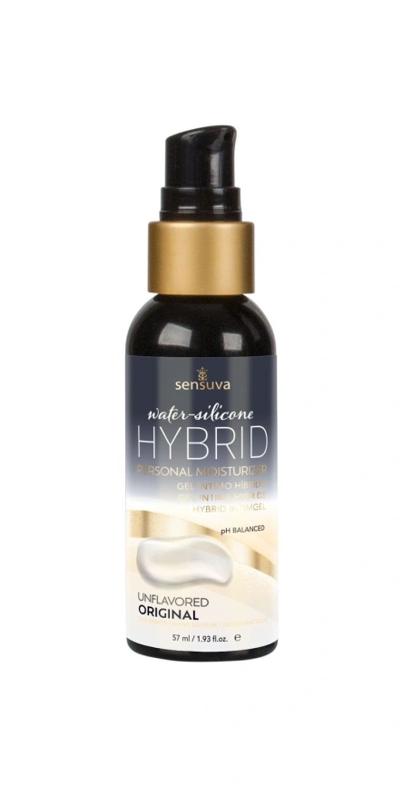 Смазка водно-силиконовая Sensuva Hybrid Formula (57 мл) без сахара, подходит для оральных ласк фото 3