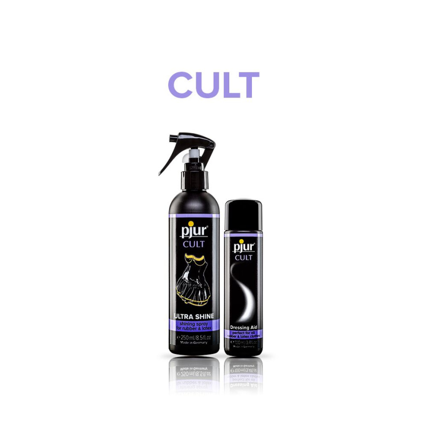 Змазка для латексу та гуми pjur Cult Dressing Aid 100 мл, для полегшення надягання фетиш-вбрання фото 3