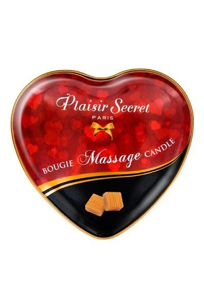 Массажная свеча-сердечко Plaisirs Secrets Caramel (35 мл) фото 2