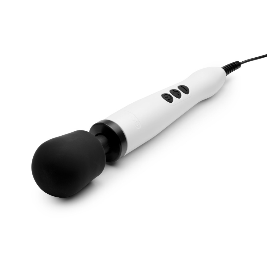 Вібромасажер DOXY Original White, дуже потужний, живлення 220В, пульсівні вібрації фото 5