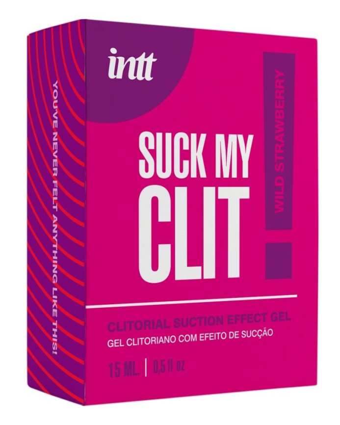 Смоктайзер для клітора Intt Suck My Clit Wild Strawberry (15 мл), полуниця, гель з ефектом посмоктування фото 4