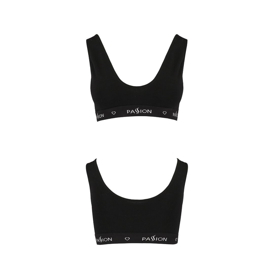 Спортивний топ з широкою гумкою Passion PS004 TOP S, black фото 5